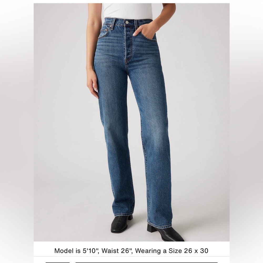 Levi’s Ribcage Full length Straight Classic Blue Women's Jeans